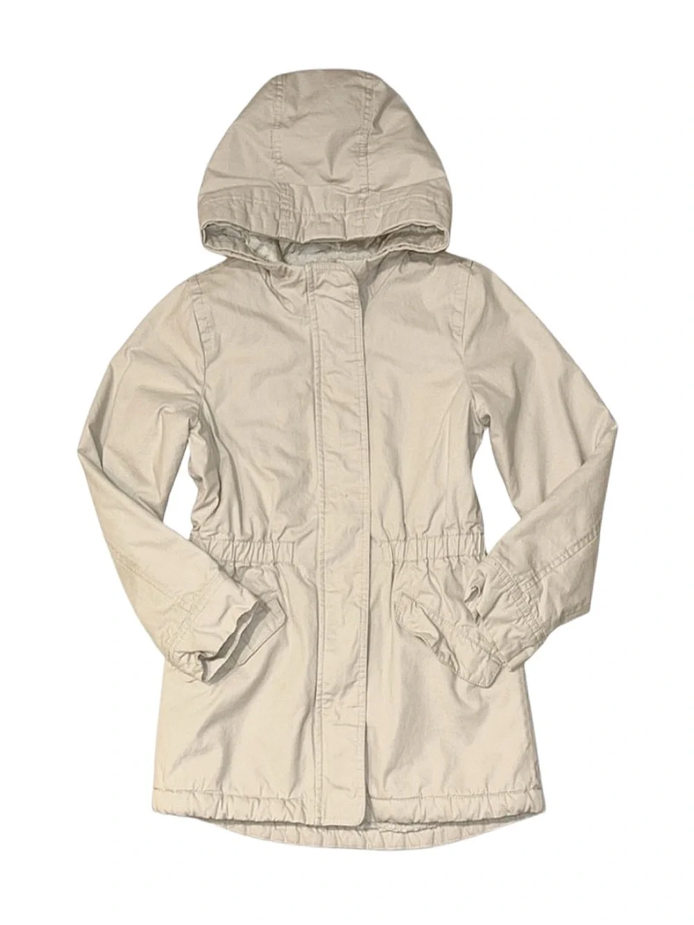GAP Girl's Cream Full Zip Sherpa Lined Jacket Size Large 10/12